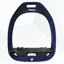 Flex-On Green Composite Inclined Ultra Grip Stirrups - Navy/Black/Black